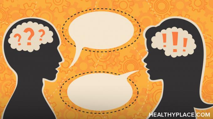 Bagaimana Anda berbicara dengan seseorang tentang penyakit mental Anda? Membicarakan penyakit mental bisa jadi sulit. Dapatkan saran di HealthyPlace