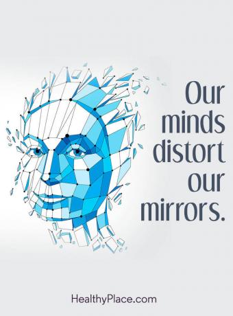 Kutipan gangguan makan - Pikiran kita merusak cermin kita.