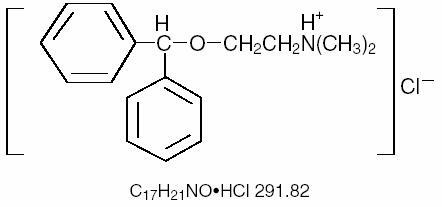 Formula struktural diphenhydramine