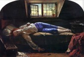 Lukisan Henry Wallis, "The Death of Chatterton", menggambarkan seorang pria yang bunuh diri dengan arsenik